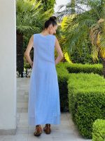 DRESS MAXI LINEN VISCOSE POCKETS - Image 13