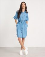 SHIRT DRESS TENCEL/COTTON - Image 2