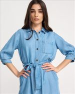 SHIRT DRESS TENCEL/COTTON - Image 3
