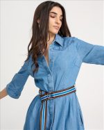 MIDI SHIRT DRESS JEAN TENCEL/COTTON - Image 5
