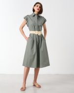 SHIRT DRESS COTTON MIDI - Image 6