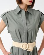 SHIRT DRESS COTTON MIDI - Image 8