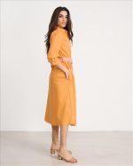SHIRT DRESS COTTON MIDI - Image 4