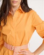 SHIRT DRESS COTTON MIDI - Image 5