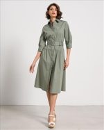 SHIRT DRESS COTTON MIDI - Image 6