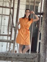 SHIRT DRESS COTTON SLEEVELESS - Image 4