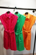 SHIRT DRESS COTTON SLEEVELESS - Image 2