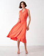 DRESS CREPE ENVELOPE MIDI