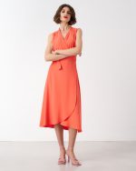 DRESS CREPE ENVELOPE MIDI - Image 2