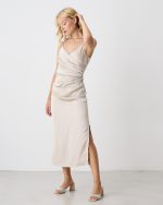 MIDI DRESS SATIN - Image 2