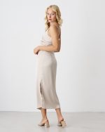 MIDI DRESS SATIN - Image 4