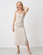 MIDI DRESS SATIN - Image 5
