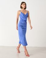 MIDI DRESS SATIN - Image 13