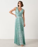 MAXI DRESS LUREX PLEATED - Image 3