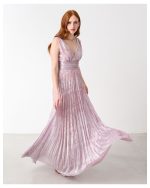 MAXI DRESS LUREX PLEATED - Image 7