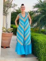 DRESS MAXI COTTON PRINTED