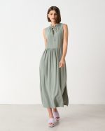 DRESS VISCOSE SLEEVELESS - Image 10