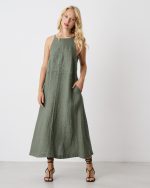 DRESS MIDI LINEN - Image 9