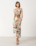 DRESS SATIN PRINTED
