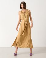 HIGH NECK DRESS SATIN - Image 2