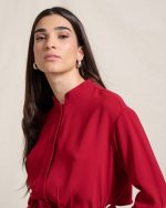 DRESS CREPE WITH BELT - Image 7