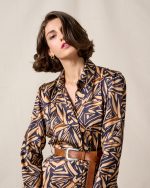 SHIRT DRESS SATIN PRINTED - Image 3