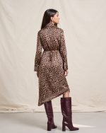 SATIN DRESS ASYMMETRICAL - Image 4