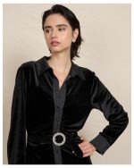 SHIRT DRESS VELVET - Image 4