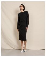 MIDI DRESS PUFF SHOULDER