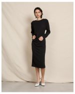 MIDI DRESS PUFF SHOULDER - Image 2