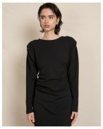 MIDI DRESS PUFF SHOULDER - Image 3
