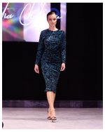 DRESS MIDI VELVET PRINTED