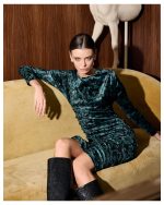 DRESS MIDI VELVET PRINTED - Image 4