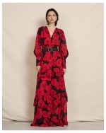 MAXI DRESS FLORAL PRINT CHIFFON - Image 2