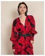 MAXI DRESS FLORAL PRINT CHIFFON - Image 3