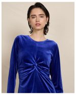 MIDI DRESS VELVET - Image 4