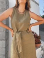 MAXI LINEN DRESS - Image 9