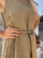 MAXI LINEN DRESS - Image 11