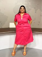 SHIRT DRESS MIDI COTTON - Image 3