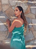SATIN SHORT DRESS - Image 6