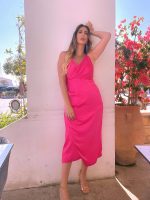 MIDI SATIN DRESS - Image 2