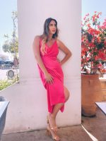 MIDI SATIN DRESS - Image 6