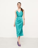 MIDI SATIN DRESS - Image 11