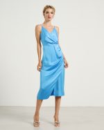 MIDI SATIN DRESS - Image 12