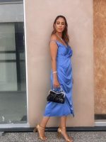 MIDI SATIN DRESS - Image 17