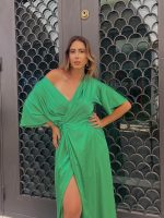 MIDI DRESS SATIN - Image 3