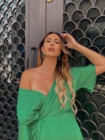 MIDI DRESS SATIN - Image 8