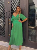 MIDI DRESS SATIN - Image 9