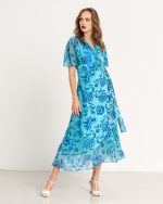 MIDI WRAP DRESS PRINTED - Image 2