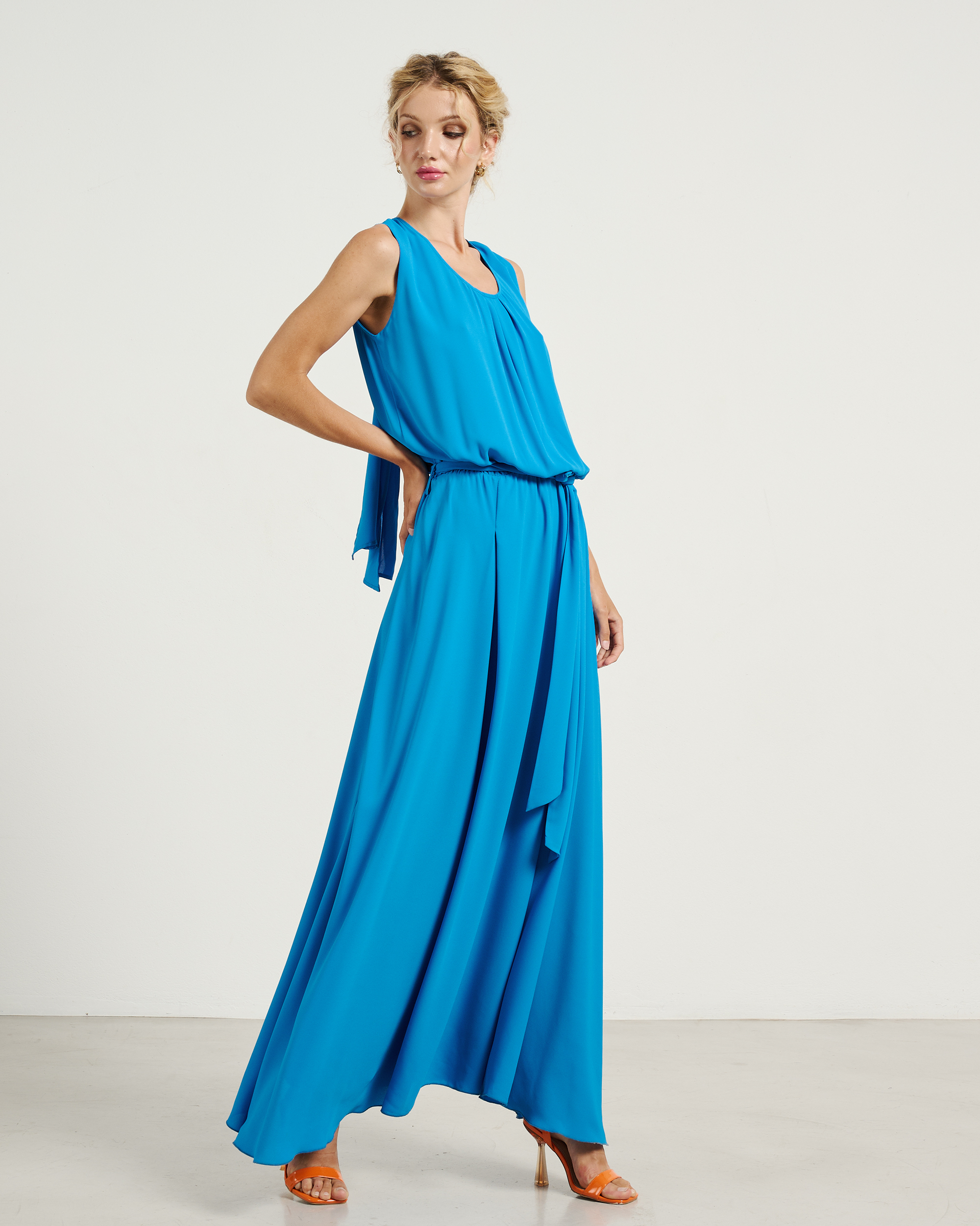 75221.jpg MAXI DRESS TIE UP BACK - Image 1